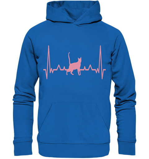 Hoodie-Heartbeat Cat Unisex