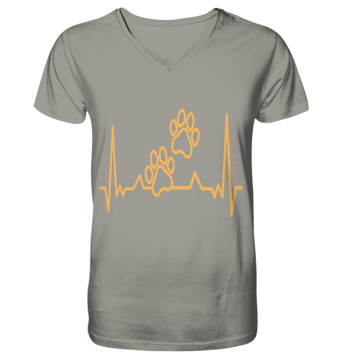 Shirt Heartbeat Dog - V-Neck Shirt